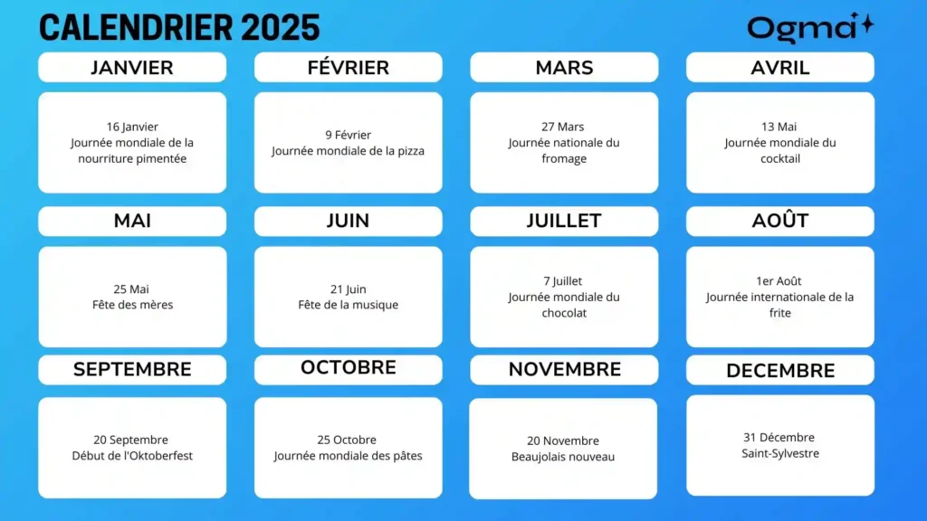 Calendrier marketing